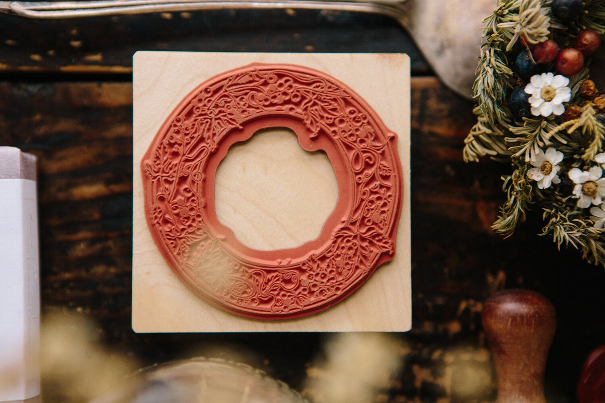 OURS Studio: Rubber Stamp - Wild Grape Frame Rubber Stamp