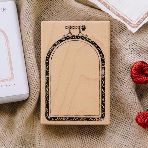 OURS Studio: Rubber Stamp - Window Embroidery Hoop Rubber Stamp