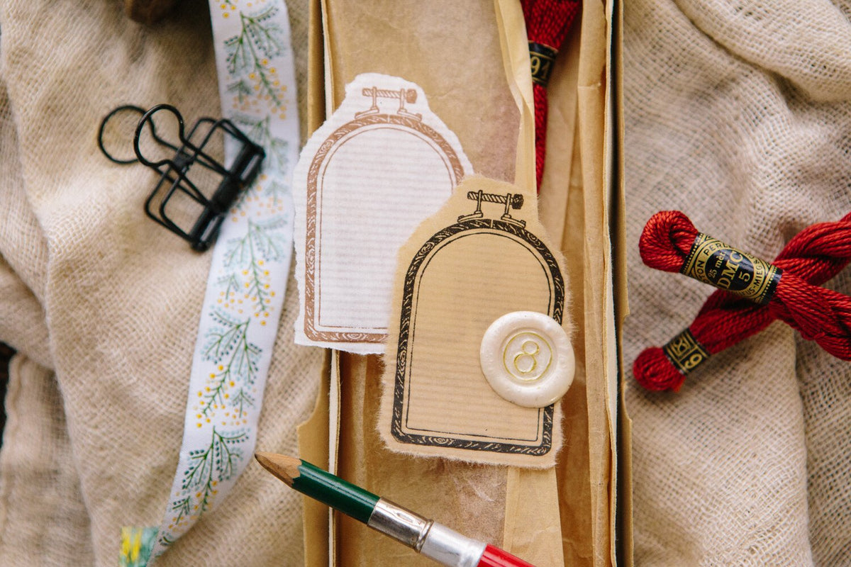 OURS Studio: Rubber Stamp - Window Embroidery Hoop Rubber Stamp