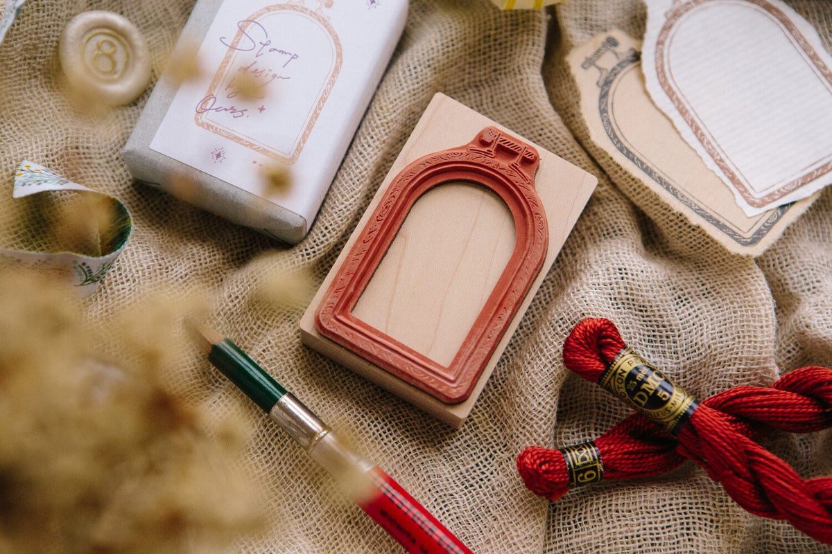 OURS Studio: Rubber Stamp - Window Embroidery Hoop Rubber Stamp