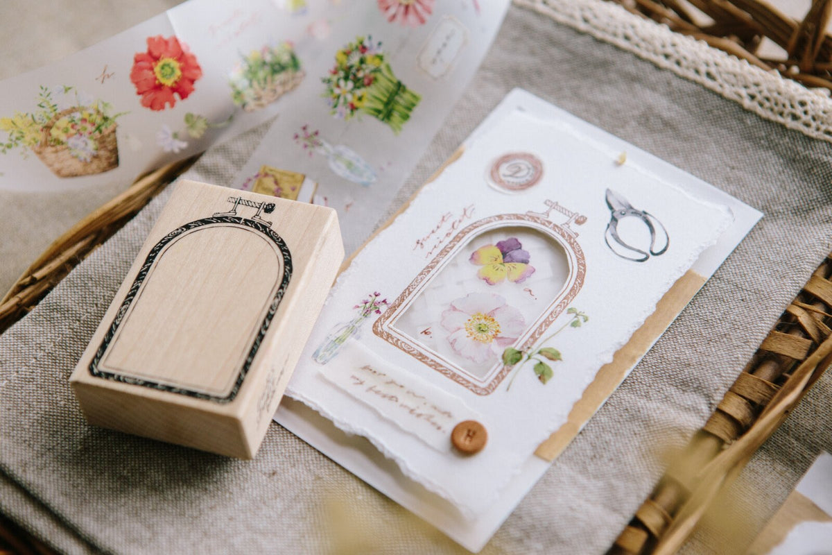 OURS Studio: Rubber Stamp - Window Embroidery Hoop Rubber Stamp
