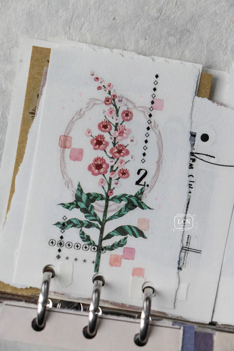 LCN masking tape: Flower no.1 - color UV printing matte PET tape