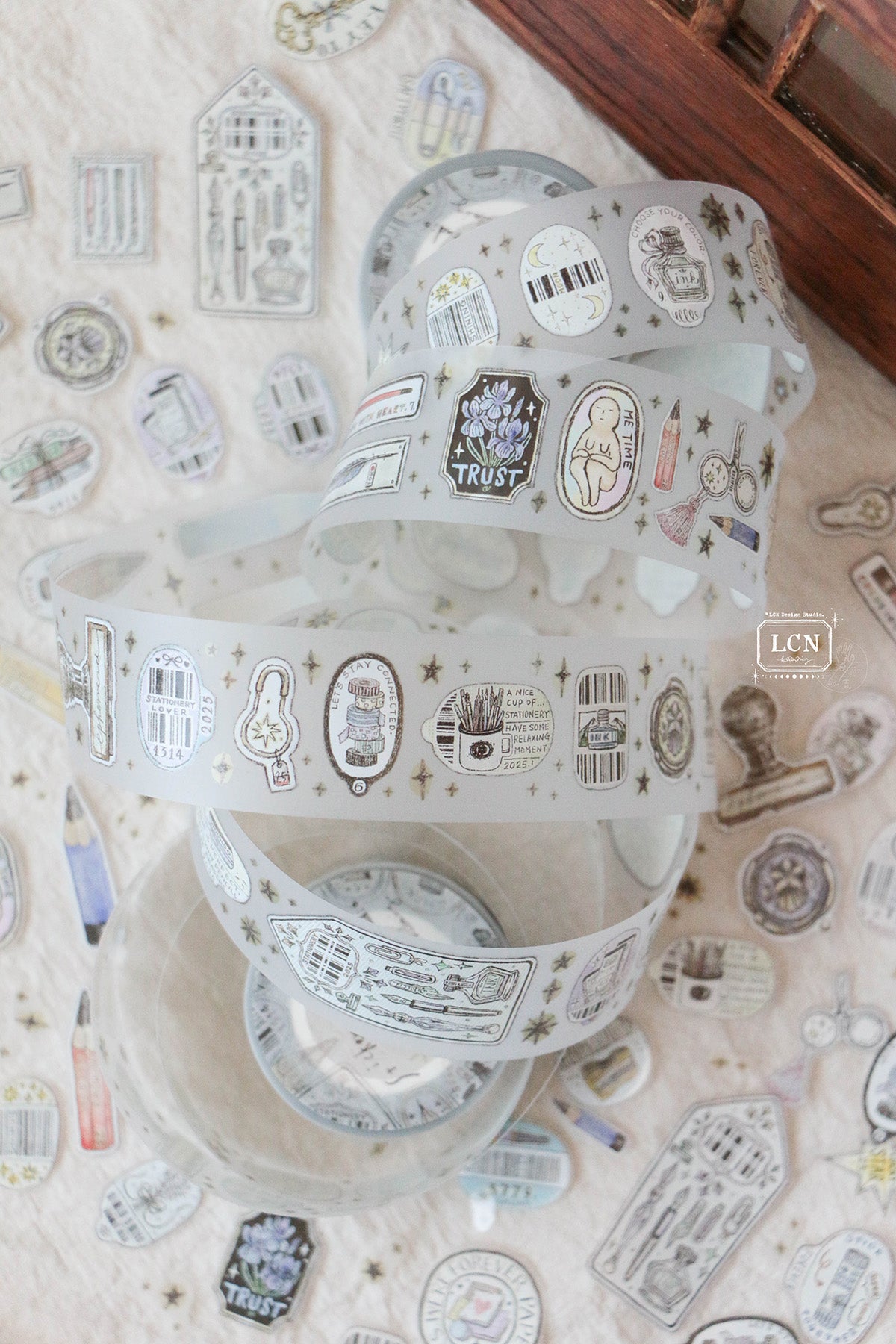 LCN PET tape: Sticker club: Stationery - UV printing matte PET tape
