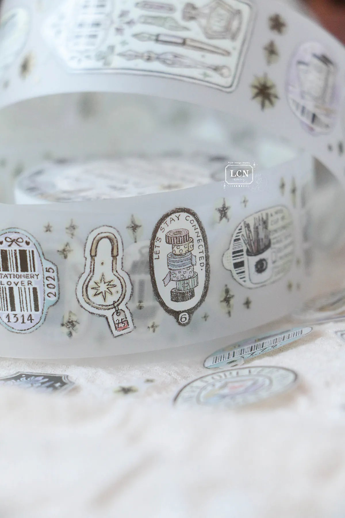 LCN PET tape: Sticker club: Stationery - UV printing matte PET tape