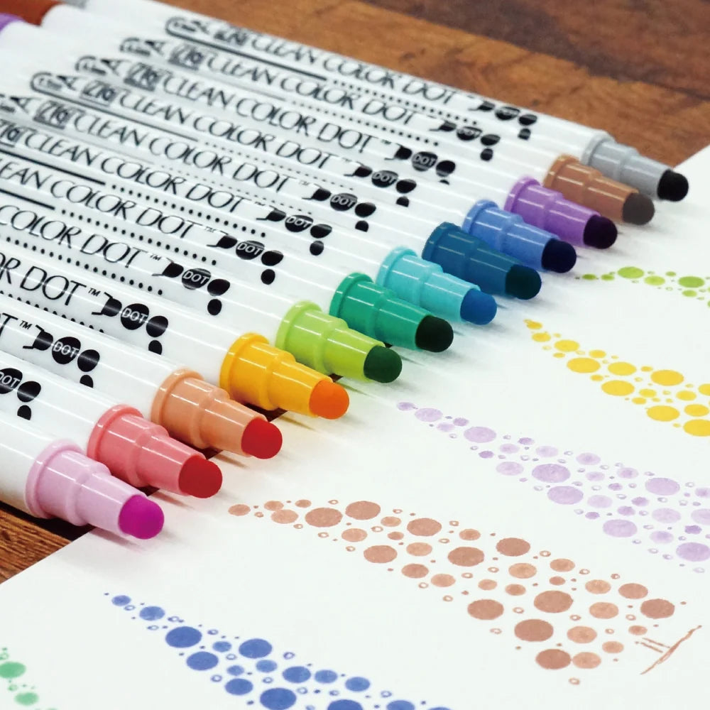 ZIG Clean Color Dot 12-Color Set