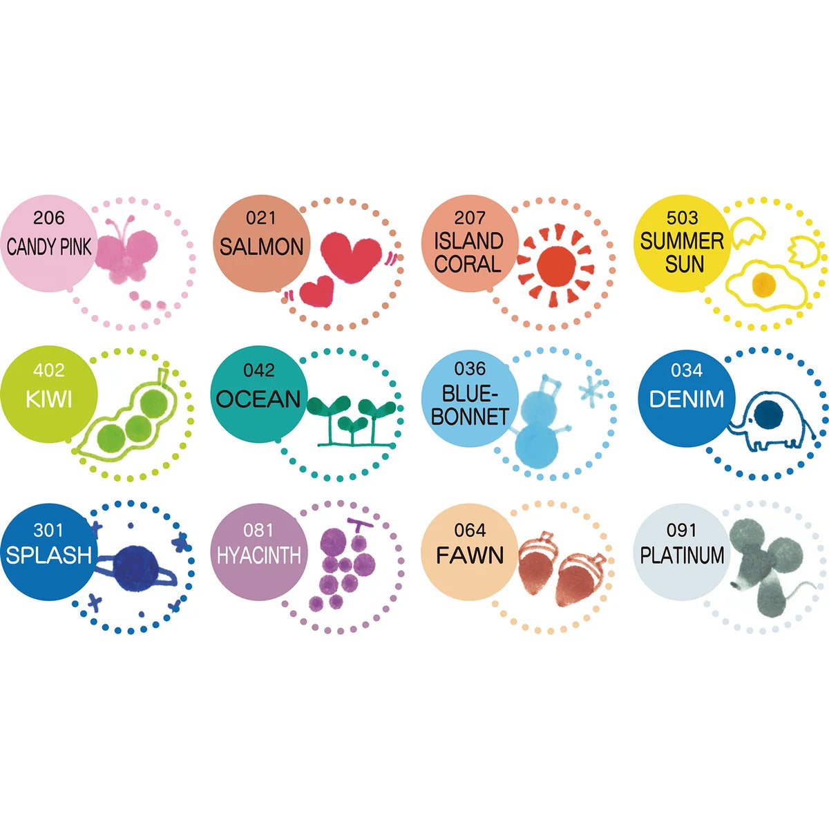 ZIG Clean Color Dot 12-Color Set