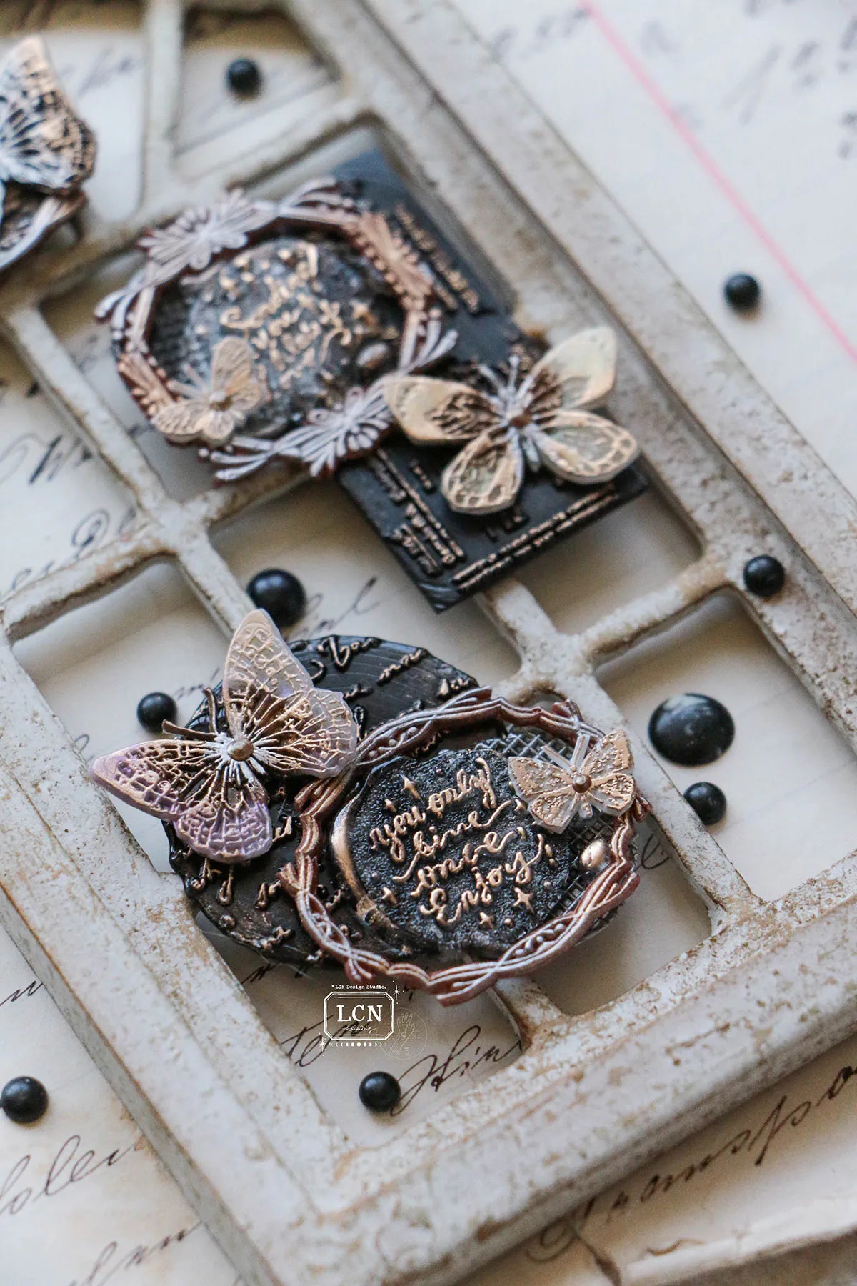 LCN wax seal stamp set: Sayings: Live Once