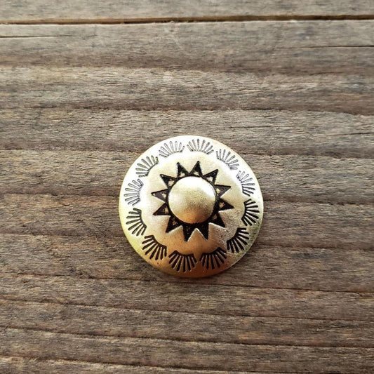 Brass Concho Sun Round