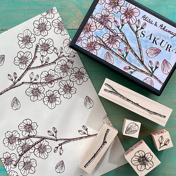 Sakura Stamp Set (Alisa & Akamegane)