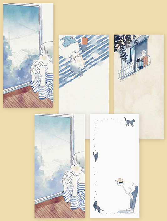 Cozyca products: Sayuri Fujimaki: Letter Pad - Seikatsu (Life)
