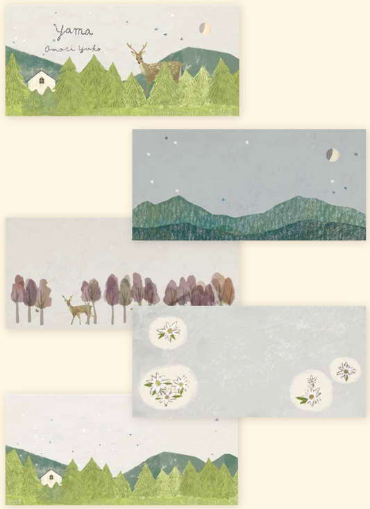 Cozyca products: Yuko Omori: Letter Pad - Yama (Mountain)