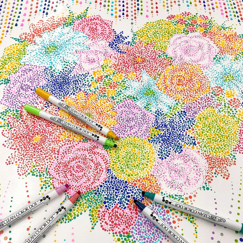 ZIG Clean Color Dot 12-Color Set