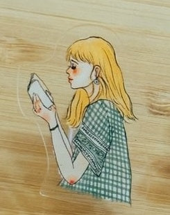LA DOLCE VITA: Acrylic clip - Bookstore girl