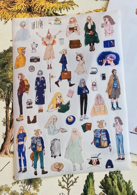 LA DOLCE VITA: A5 Washi Stickers - Bon Voyage
