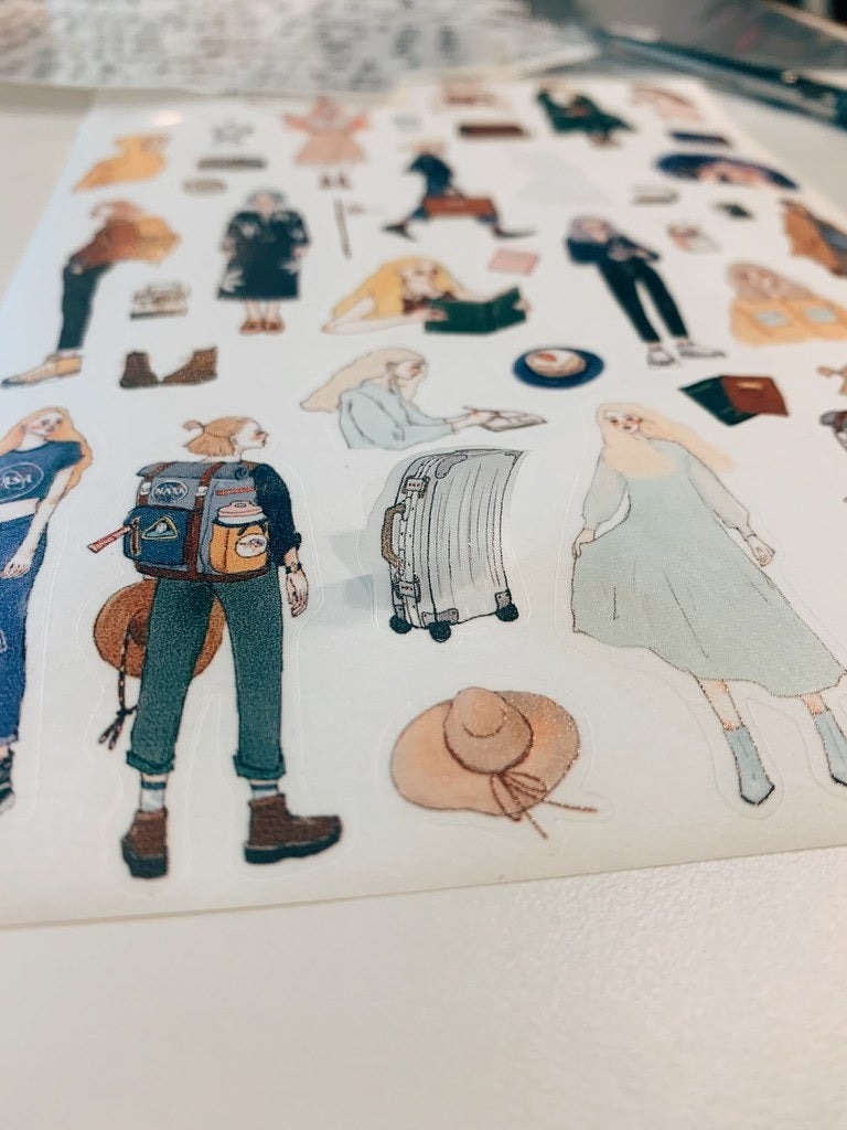LA DOLCE VITA: A5 Washi Stickers - Bon Voyage