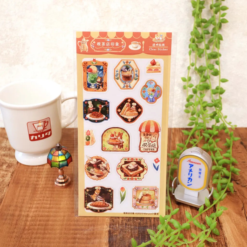 Maruco: Kissaten Impressions – Clear Sticker Sheet