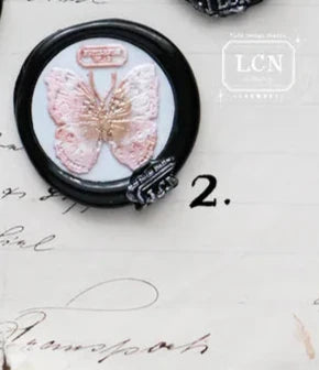 LCN wax seal stamp set: Butterfly 2