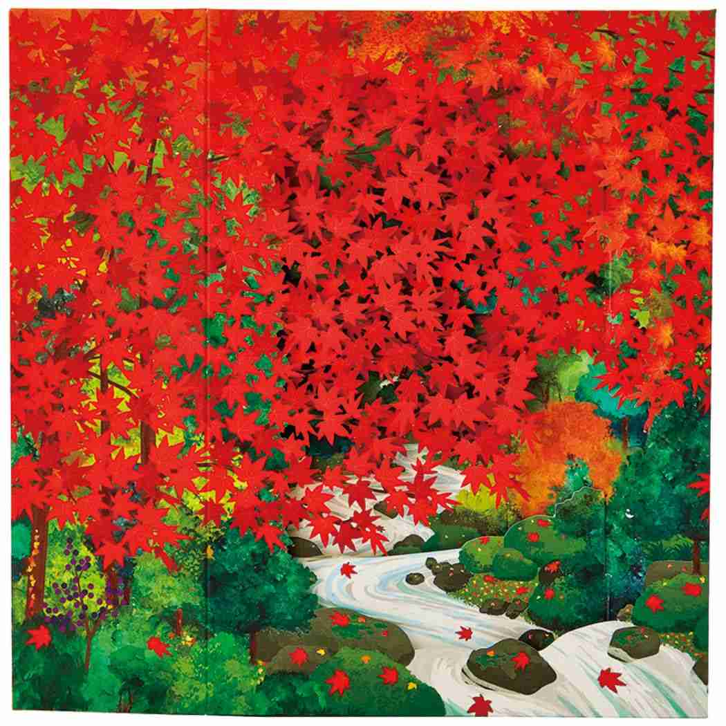 Sanrio Greeting Card: Maple Leaves along the River