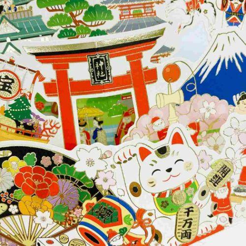 Sanrio Greeting Card: Japanese Style Christmas & New Year