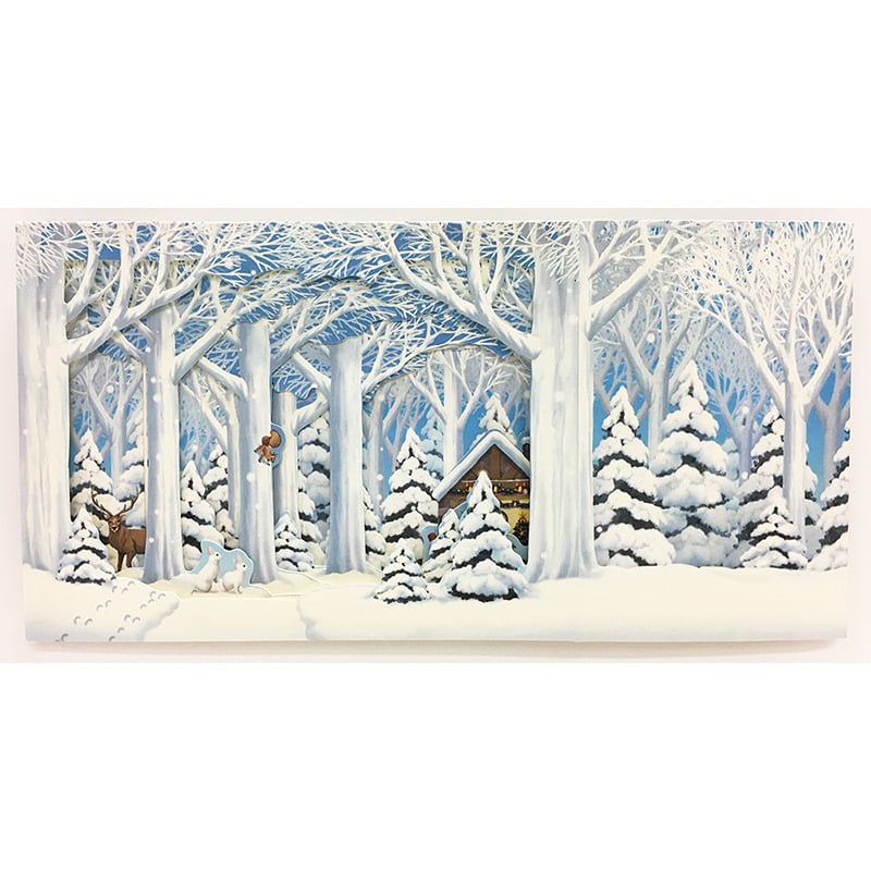 Sanrio Greeting Card: Christmas House in the Deep Forest