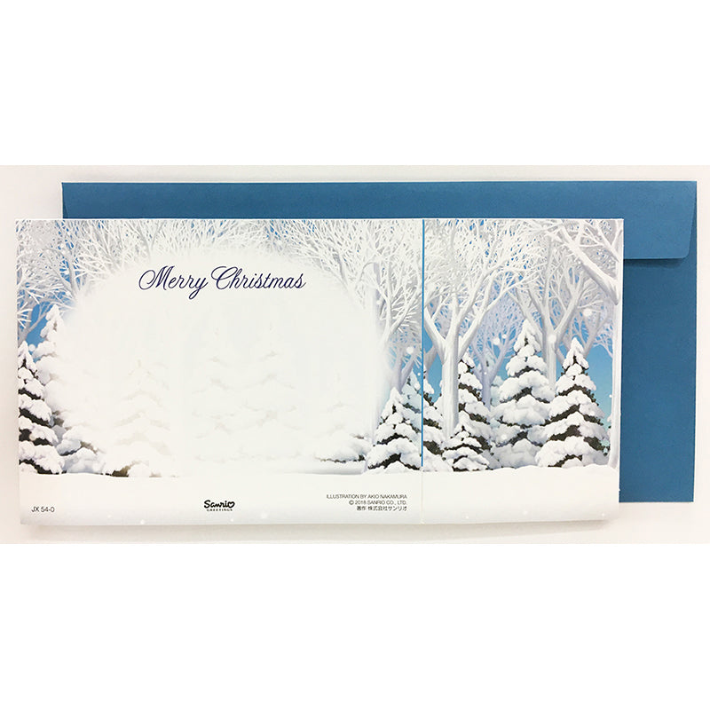 Sanrio Greeting Card: Christmas House in the Deep Forest