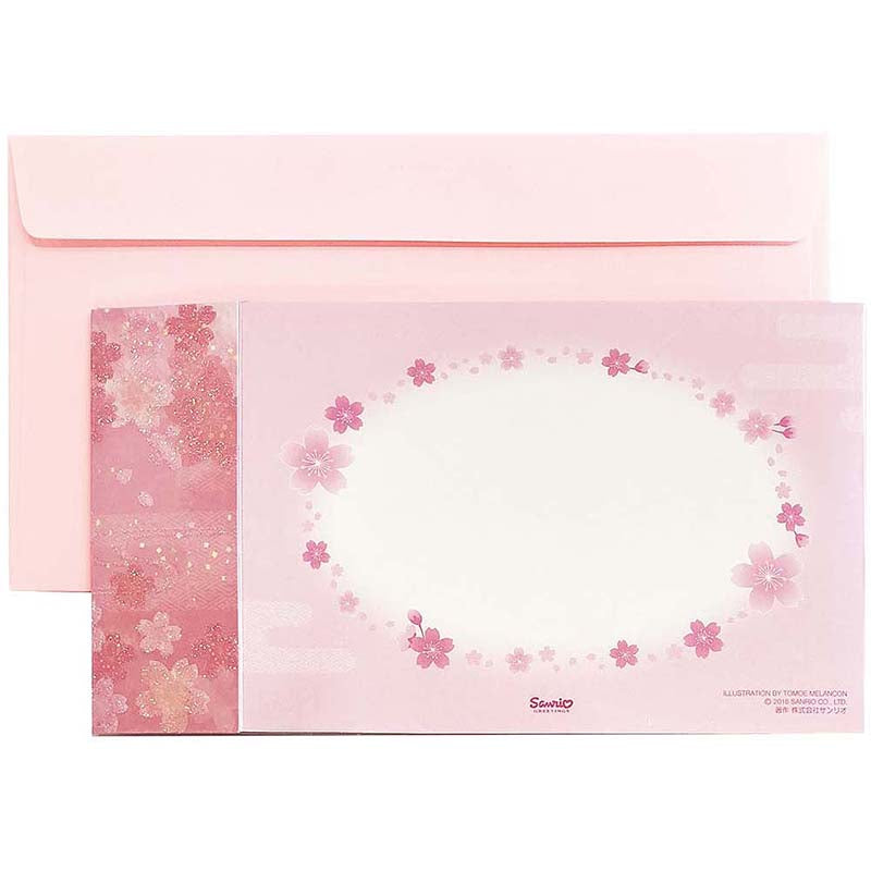 Sanrio Greeting Card: Spring, Mt. Fuji & Cherry Blossom