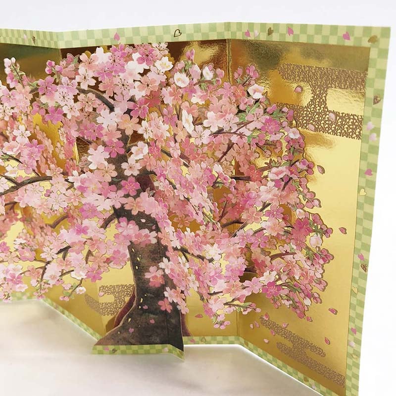 Sanrio Greeting Card: Spring, Cherry Blossom Folding Screen