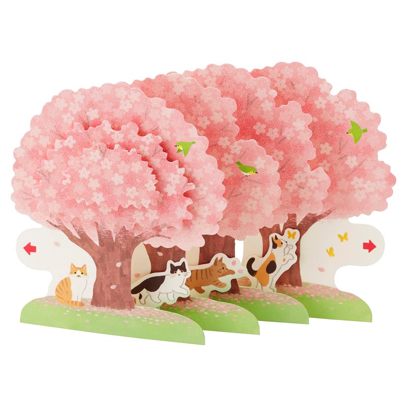 Sanrio Greeting Card: Spring, Cats from Cherry Blossoms