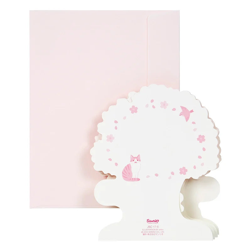 Sanrio Greeting Card: Spring, Cats from Cherry Blossoms