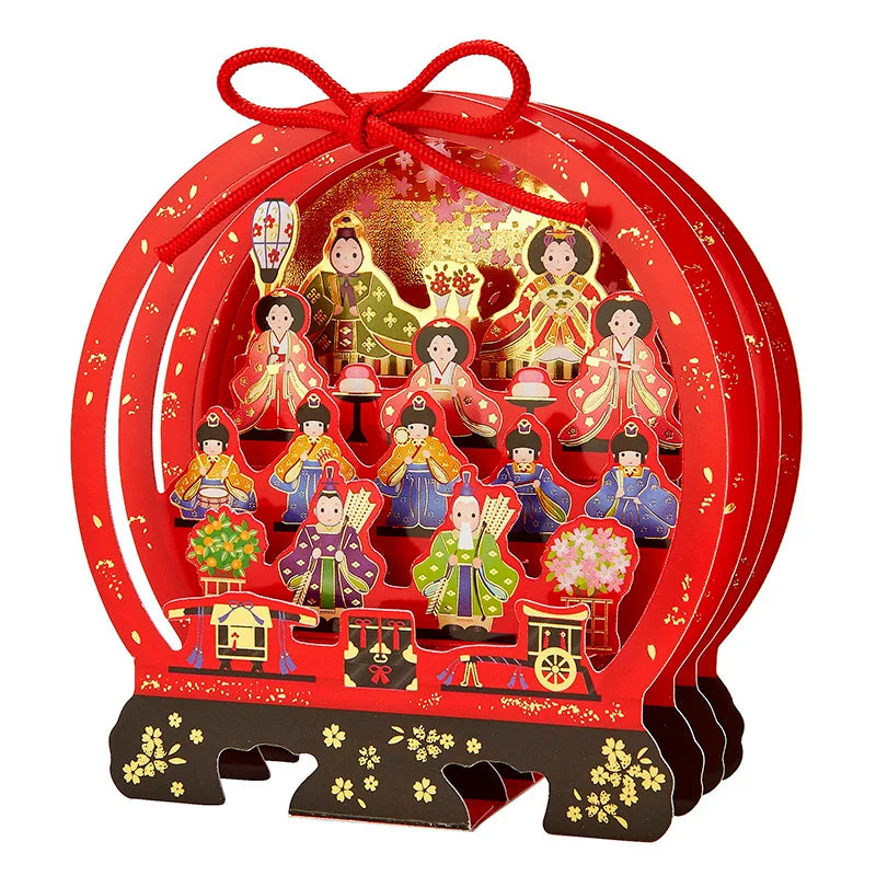 Sanrio Greeting Card: ひなまつり Hinamatsuri (Girl's Day) Five Stages