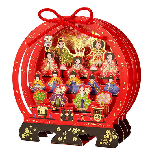 Sanrio Greeting Card: ひなまつり Hinamatsuri (Girl's Day) Five Stages