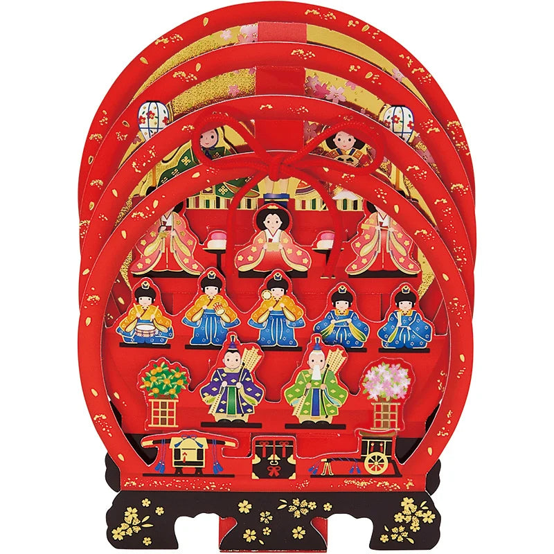 Sanrio Greeting Card: ひなまつり Hinamatsuri (Girl's Day) Five Stages