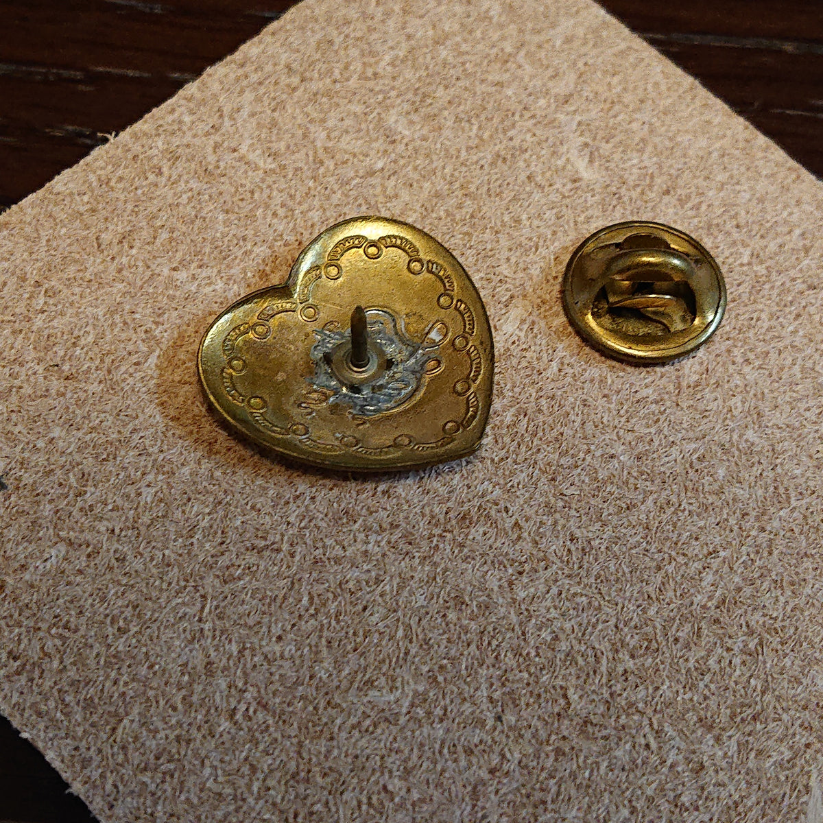 Brass Pin Heart