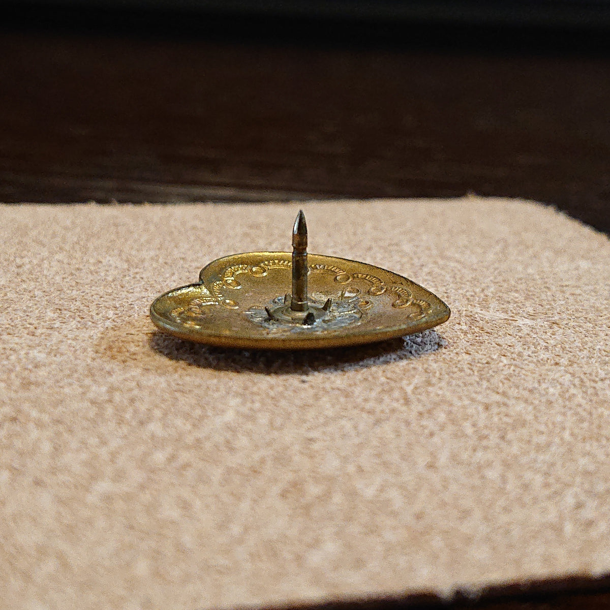 Brass Pin Heart