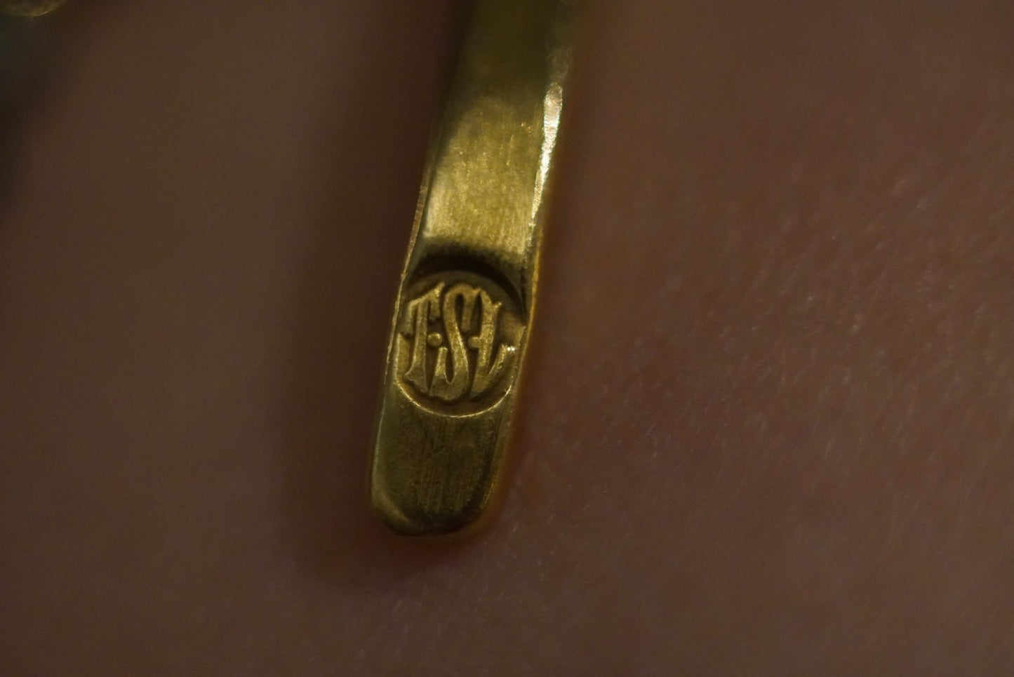 TSL Brass Narrow Twist Bangle Bracelet