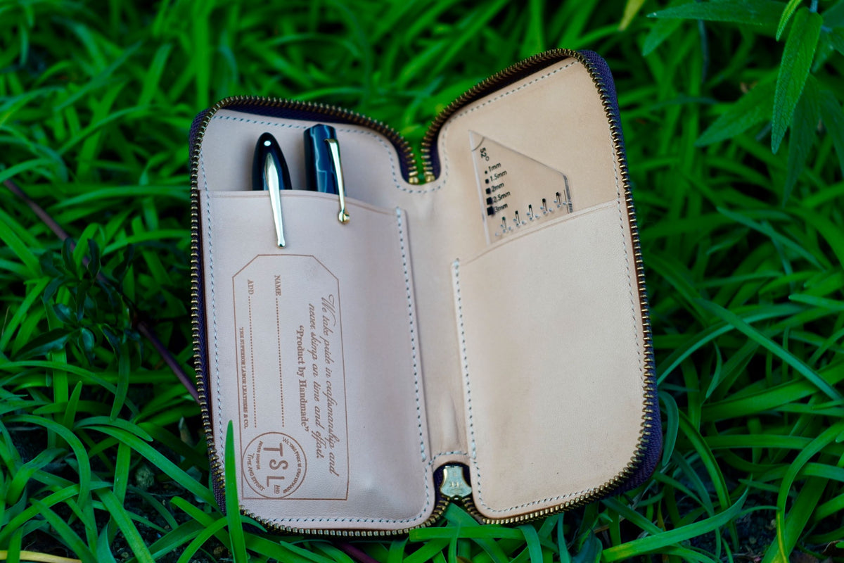 Toscana Leather Zip Pen Case