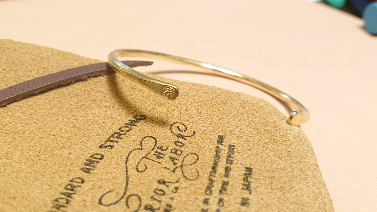 TSL Fine-Draw Brass Bracelet