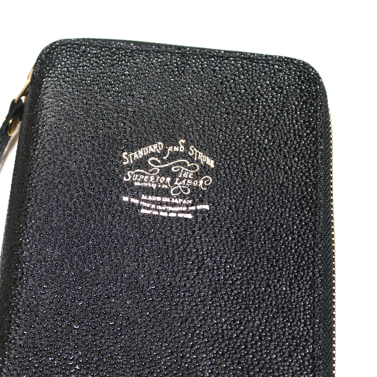 A6 Kurozan Black Leather zip organizer