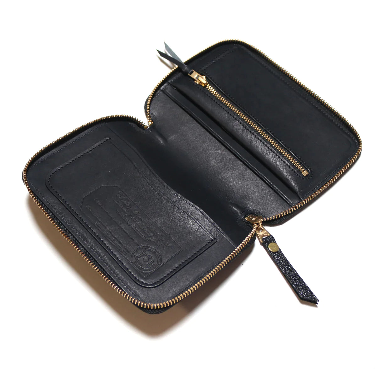 A6 Kurozan Black Leather zip organizer