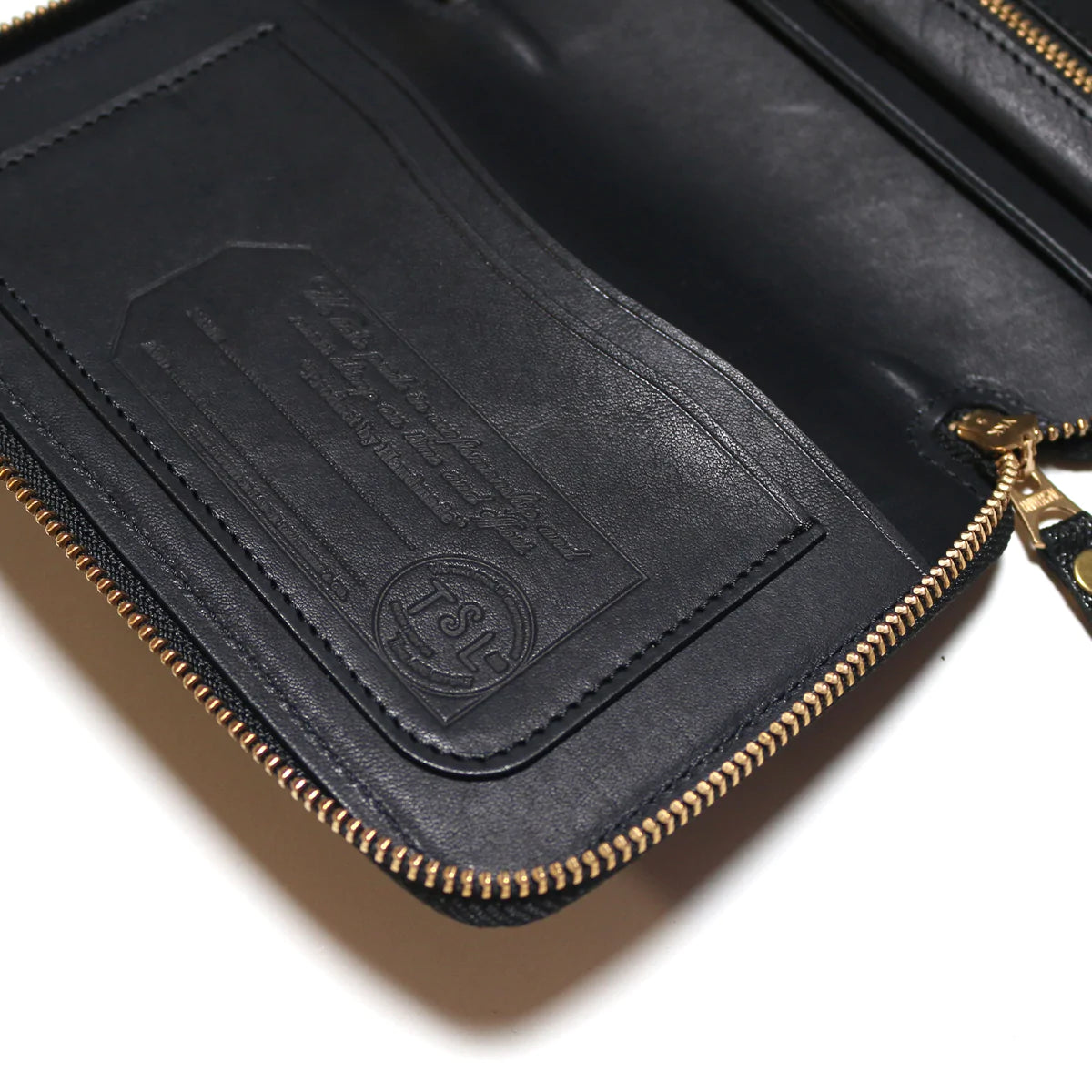 A6 Kurozan Black Leather zip organizer