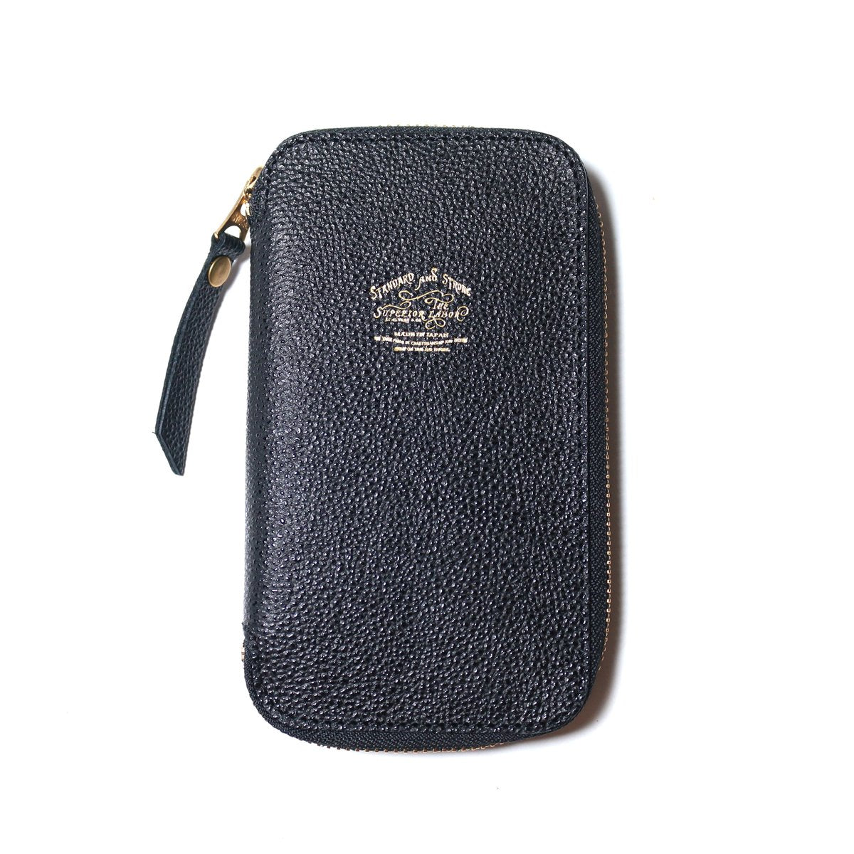 Kurozan Black Leather Zip Pen Case