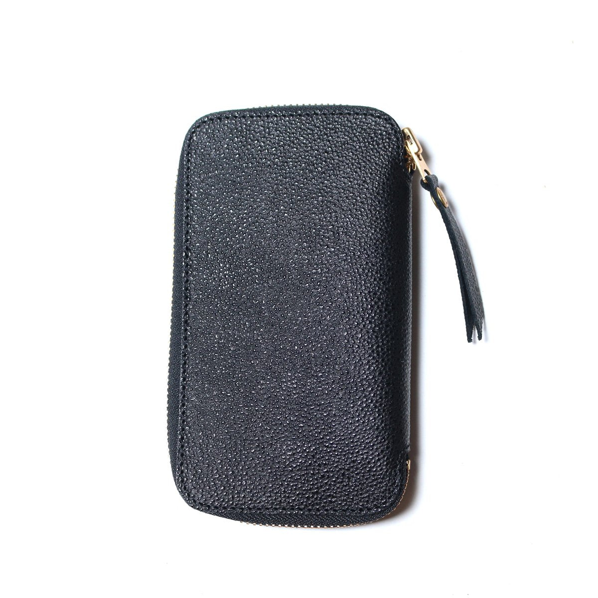 Kurozan Black Leather Zip Pen Case