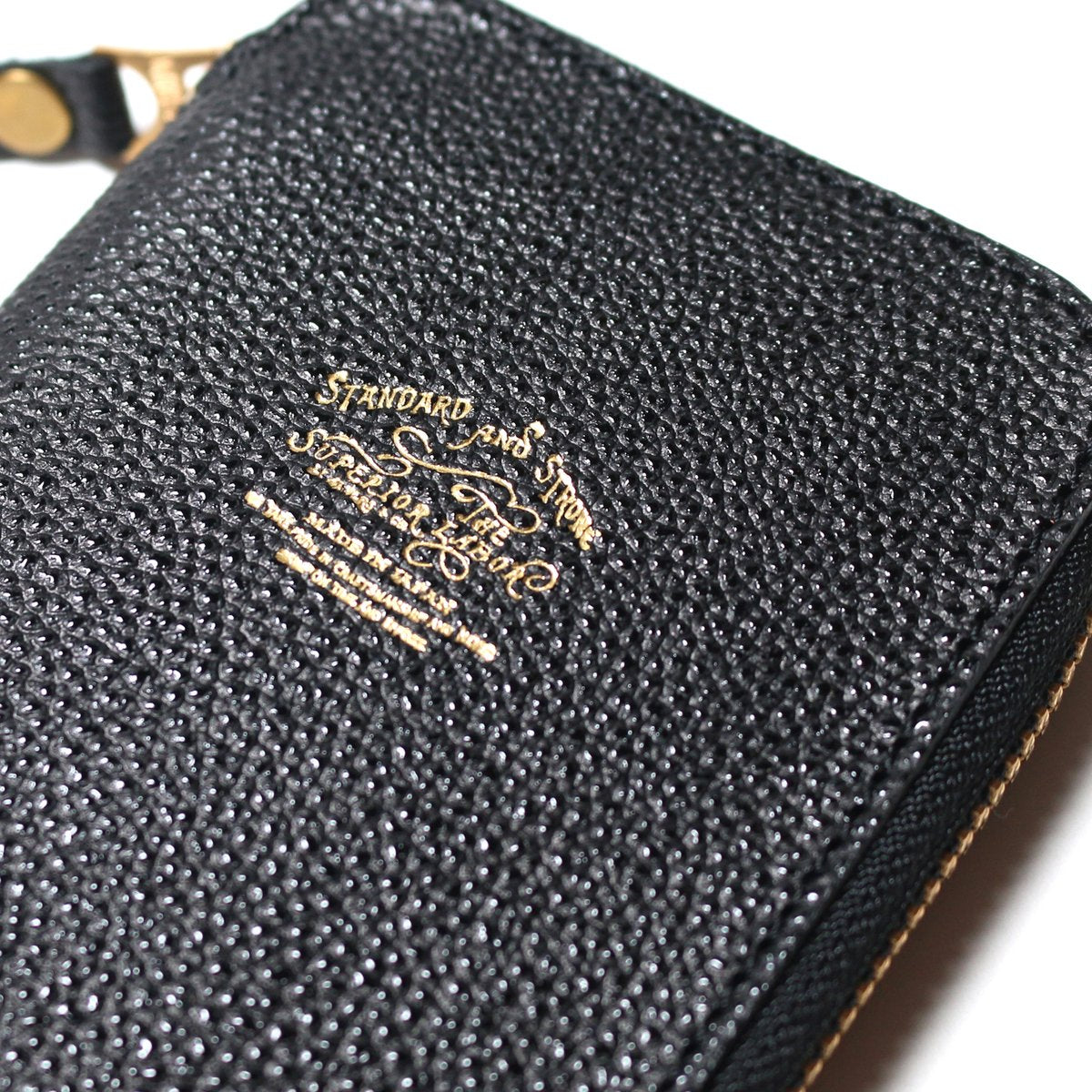 Kurozan Black Leather Zip Pen Case