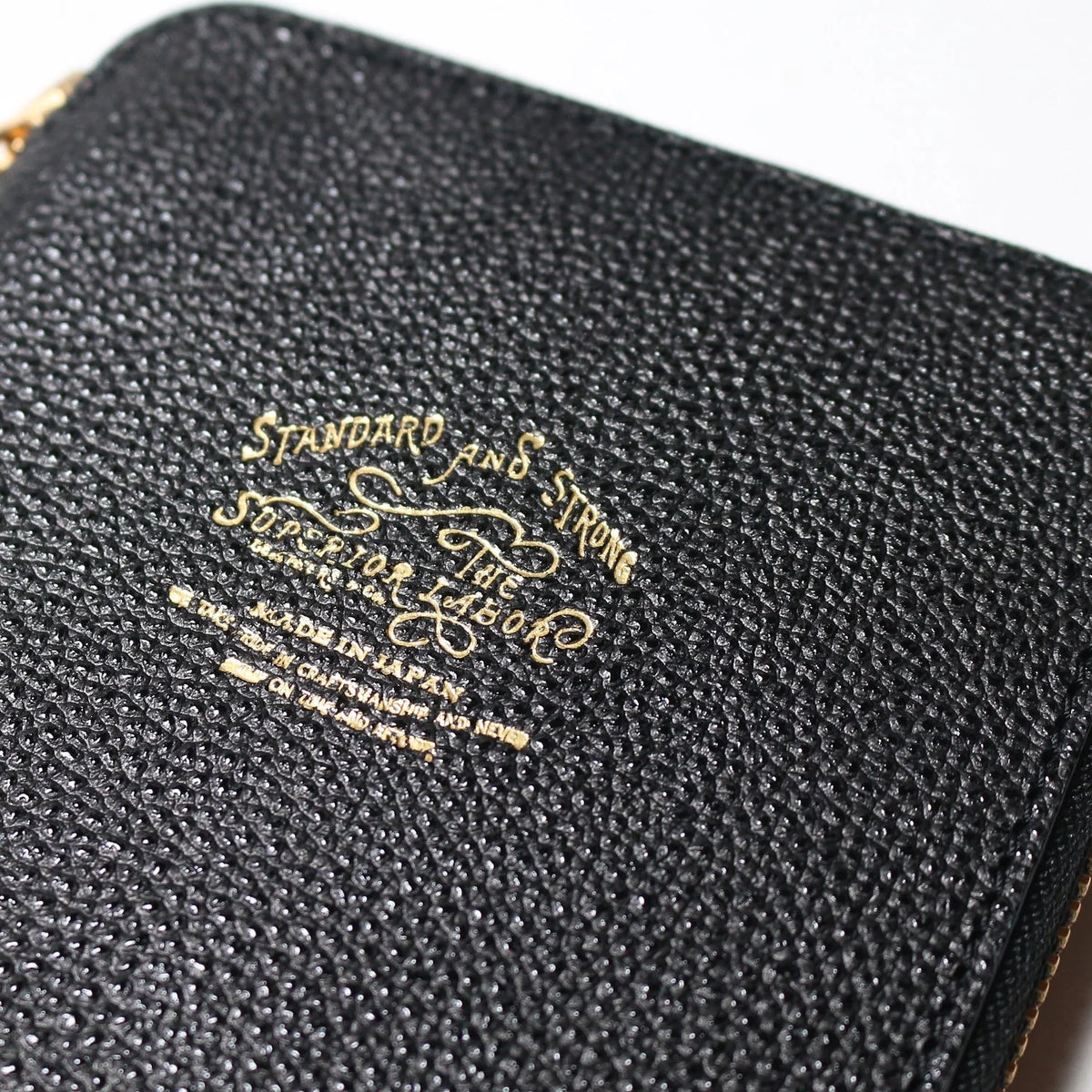 B7 Kurozan Black Leather Zip Organizer