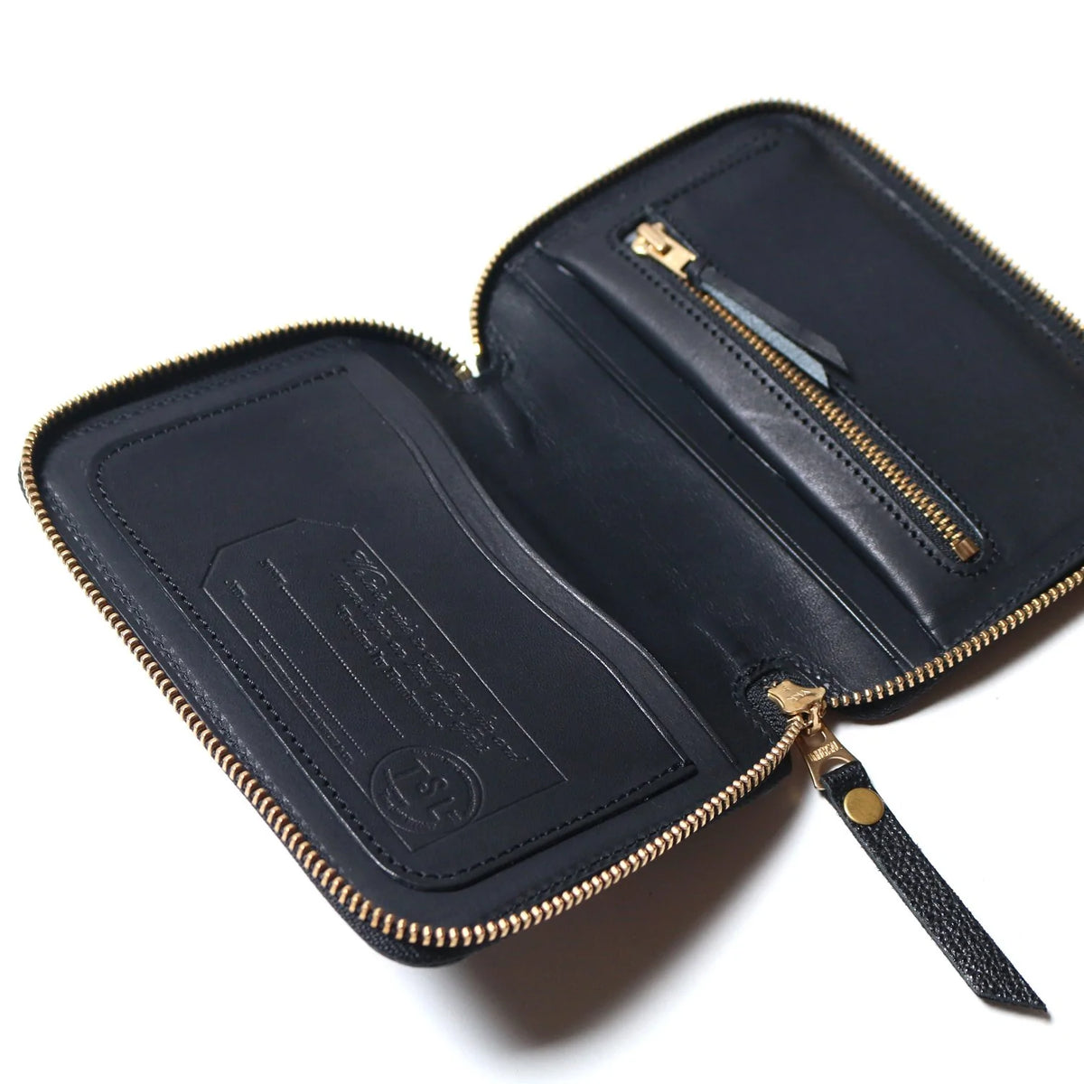 B7 Kurozan Black Leather Zip Organizer
