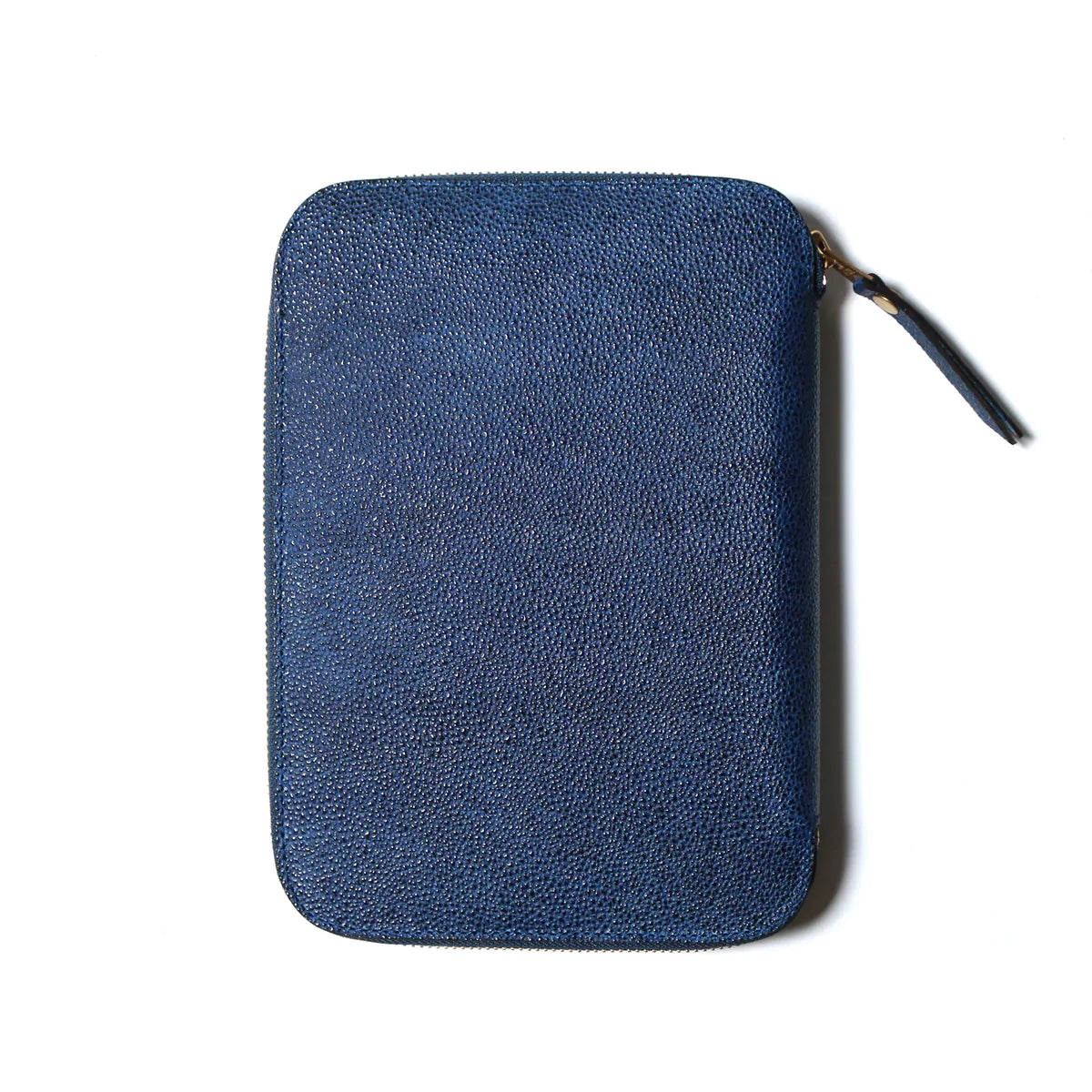 A5 Kurozan Indigo Leather Zip Organizer