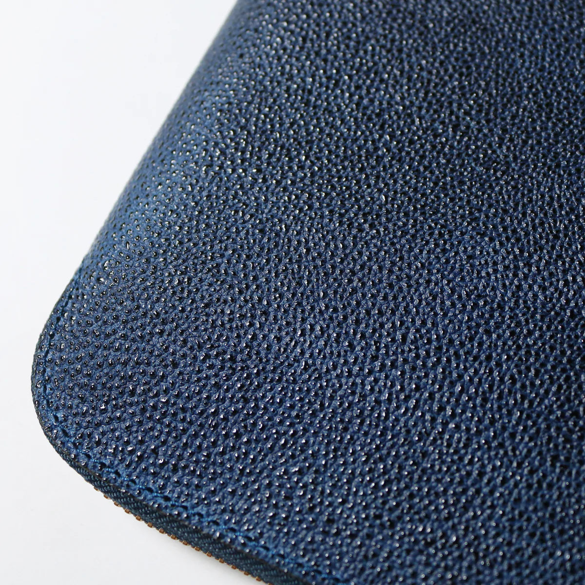 A5 Kurozan Indigo Leather Zip Organizer