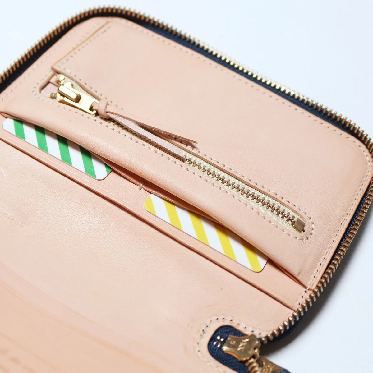 B7 Kurozan Indigo Leather Zip Organizer