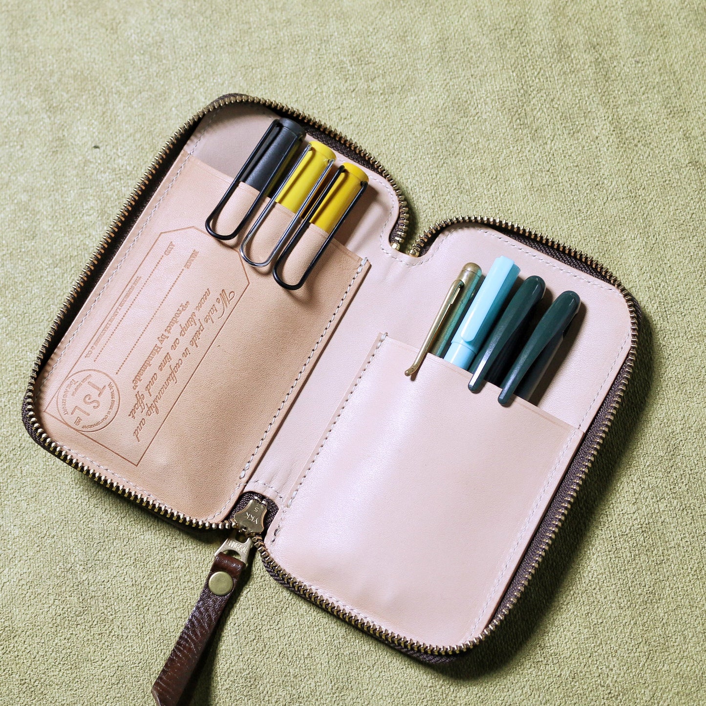Toscana Leather Zip Pen Case