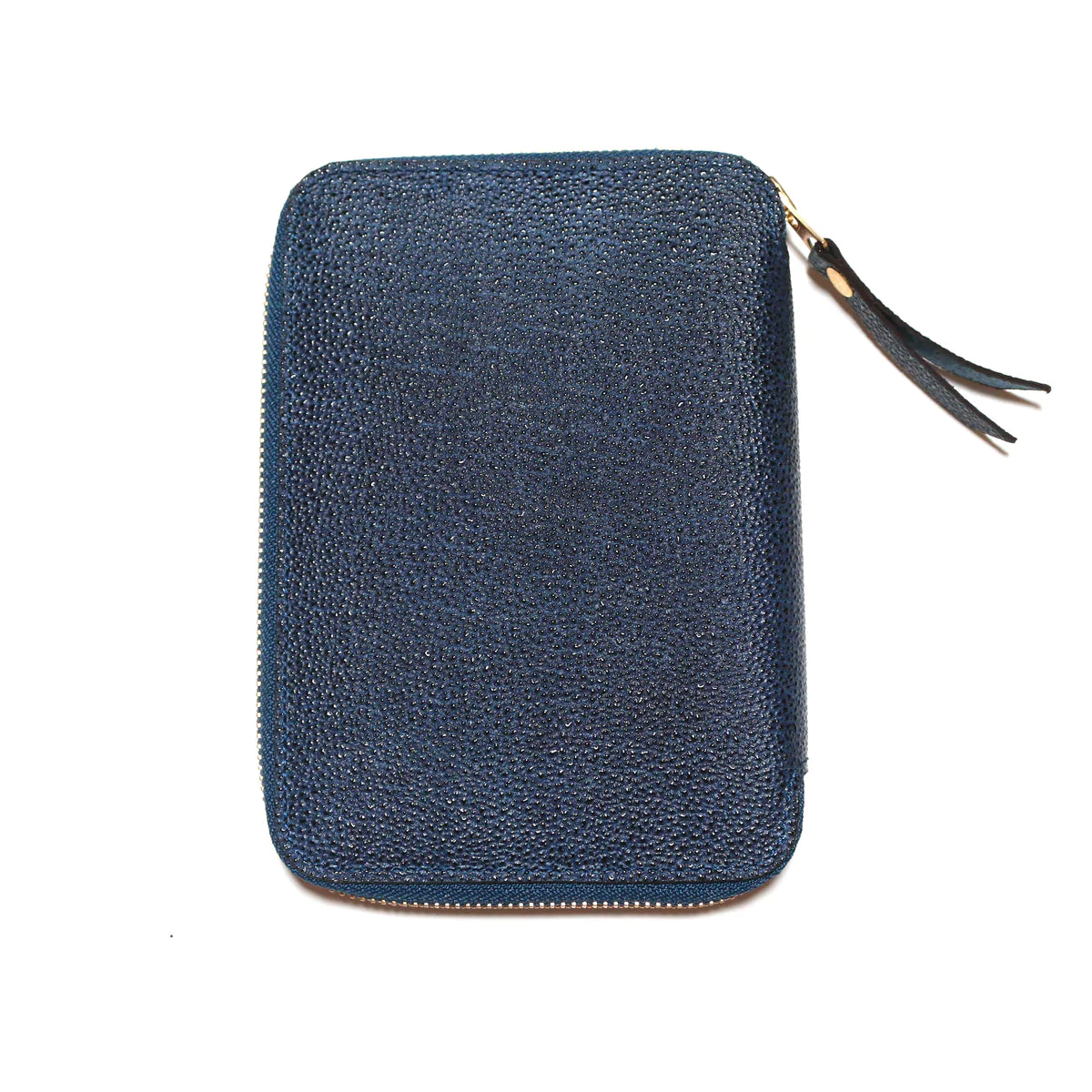 A6 Kurozan Indigo leather zip organizer
